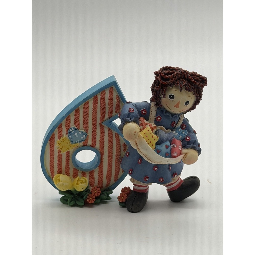 Enesco Raggedy Ann Figurine Age 6 "You Get Lots of Kicks When Your Six"
